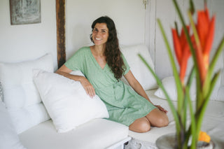 Vestido DAMBARA GREEN FLOWER