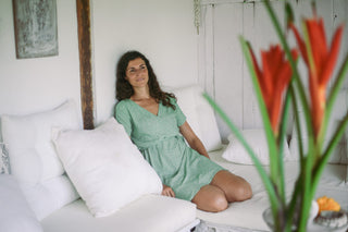 Vestido DAMBARA GREEN FLOWER