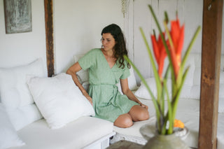 Vestido DAMBARA GREEN FLOWER